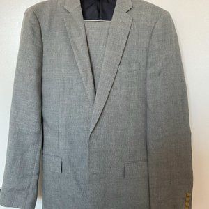J Crew Grey Linen Suit